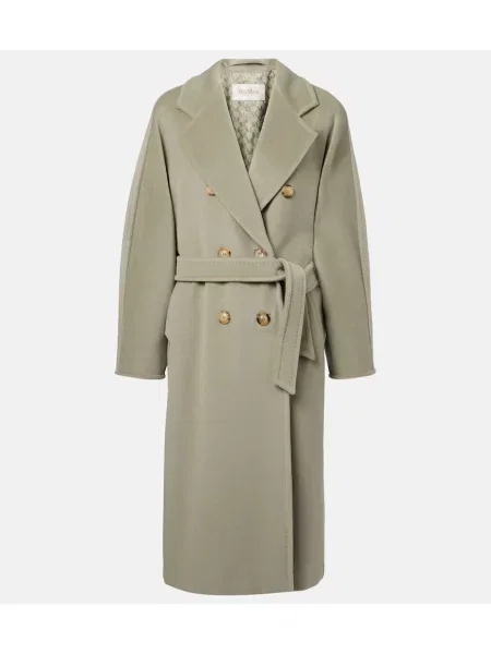 Volneni plašč Max Mara zelena