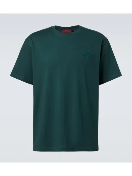 Tricou Gucci din jerseu verde
