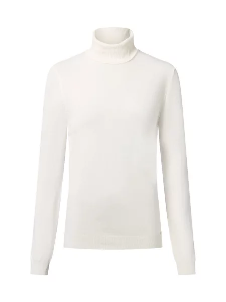 More & More sweter z golfem Kobiety Sztuczne włókno jednolity 36 biały