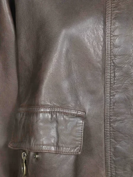 Gulerat geanta de piele The Jack Leathers maro