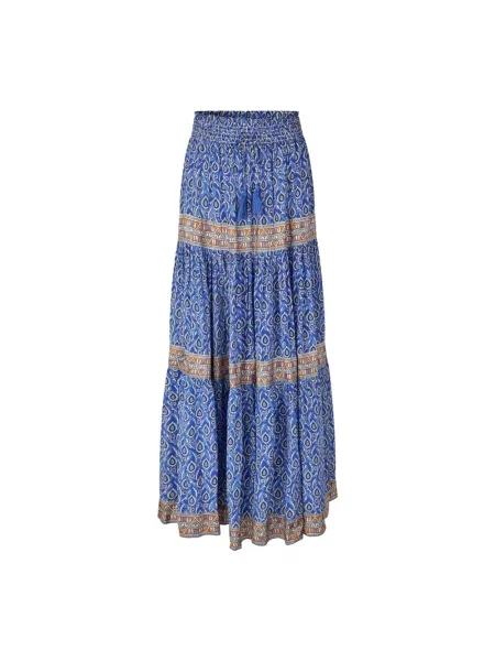 Maksi spódnica maxi Lollys Laundry niebieska
