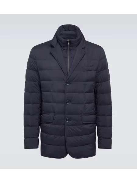 Пухено яке Herno синьо