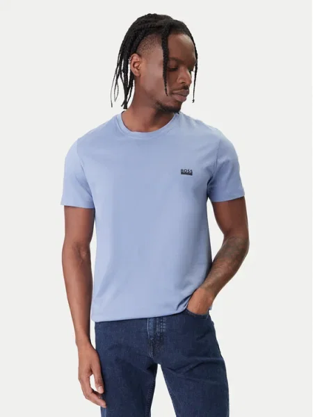 BOSS Tricou Rn Bleumarin negru
