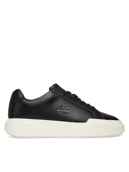 Calvin Klein Sneakers Chunky Cupsole Laceup Lth Wn negru