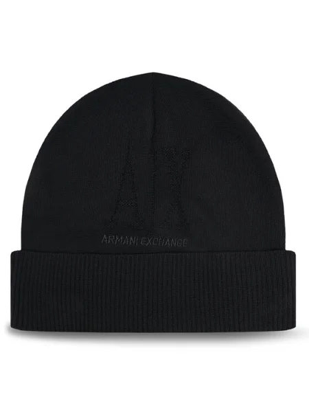 Armani Exchange čiapka dámska vlnená čierna