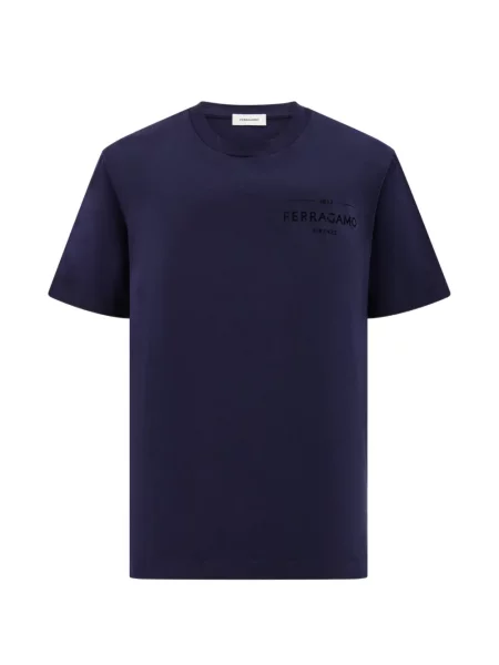 Tricou Ferragamo cu autograf albastru
