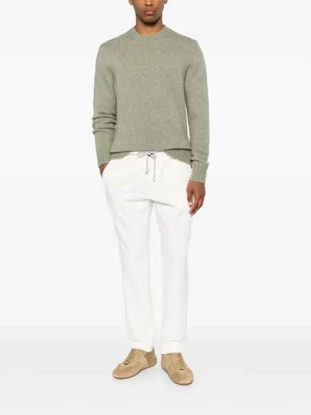 Pantaloni Eleventy cu cordon alb
