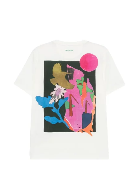 Tricou Paul Smith cu imagine alb