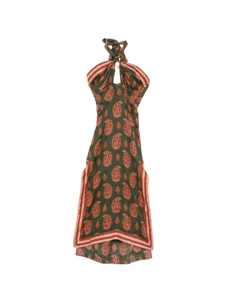 Rochie Johanna Ortiz cu imagine cu model paisley verde