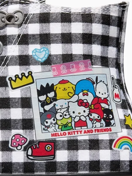 Converse x Hello Kitty Chuck Taylor All Star HI női tornacipők fekete