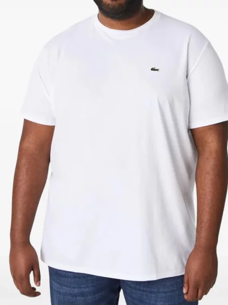 Tricou Lacoste cu autograf alb