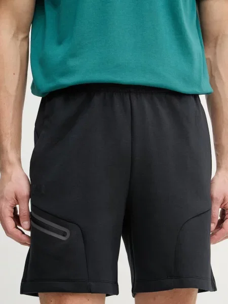 Under Armour pantaloni scurți de trening pentru bărbați Unstoppable Flc negru