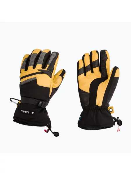 Мъжки сноуборд ръкавици Level Ranger Leather yellow жълто