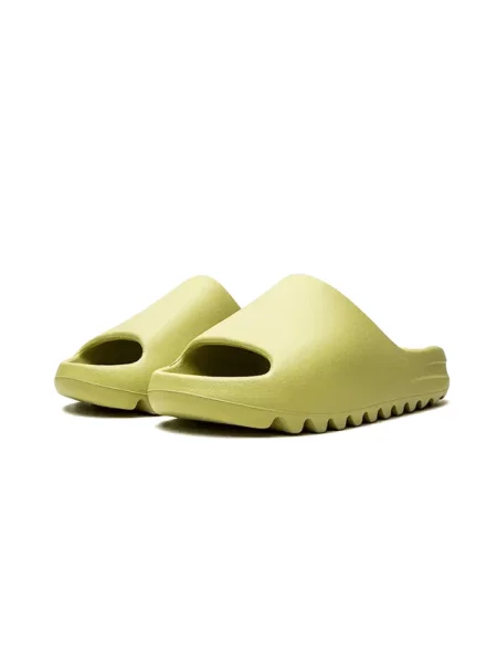 Lniane klapki Yeezy zielone
