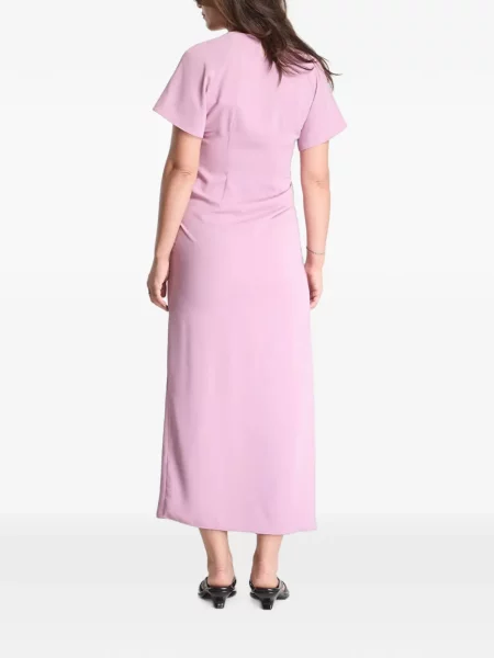 Rochie maxi Samsøe Samsøe cu volane violet
