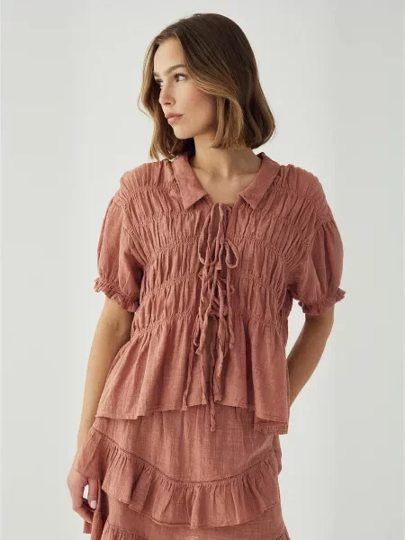 Noella Tricou N-Marty ruginiu roșu
