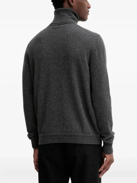 Pulover Bally cu broderie gri