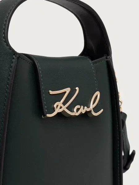 Кожаная сумка через плечо Karl Lagerfeld