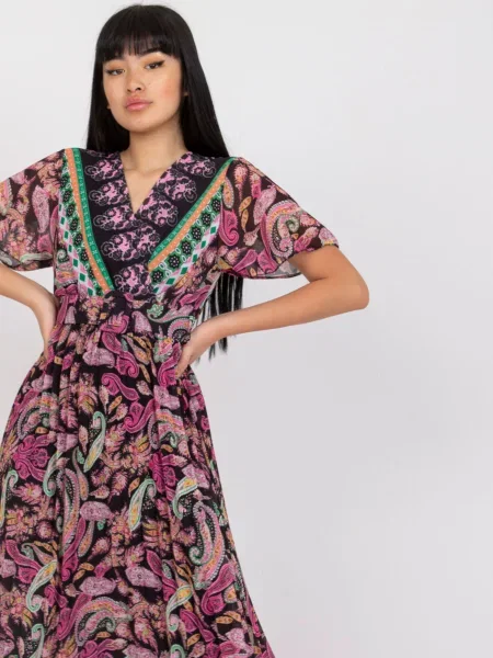 Rochie Fashionhunters cu imagine de costum negru