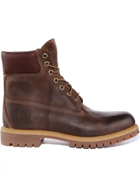 Buty do kostki Timberland skórzane brązowe
