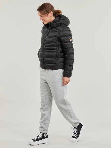 Geacă Superdry cu glugă negru