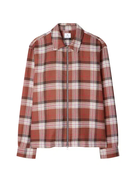 Košulja Ps Paul Smith karirana smeđa