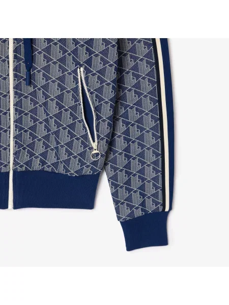 Lacoste толстовка Monogram блакитна