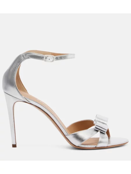 Sandale Ferragamo cu funde din piele