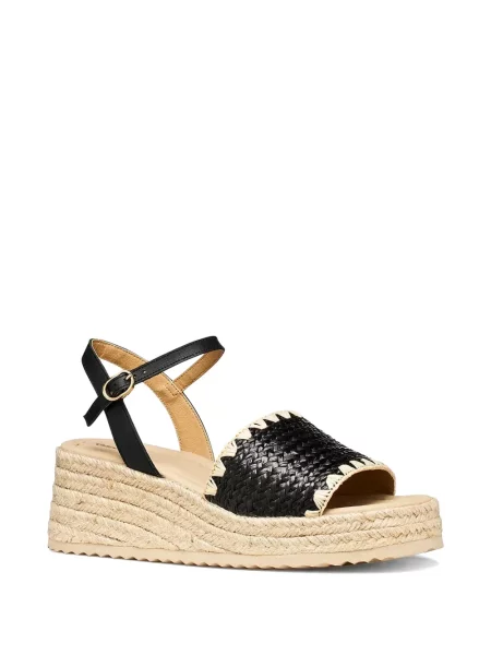 Espadrile Geox cu bretele negru