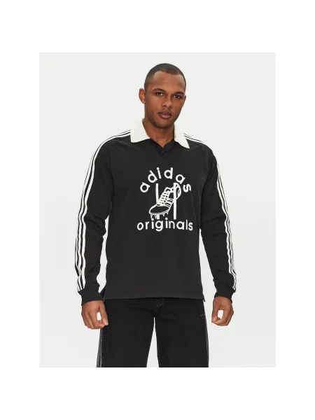 Adidas Pólóing Rugby Regular Fit fekete