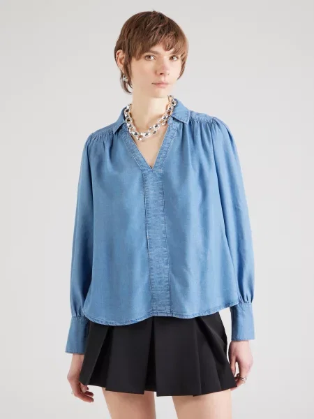 ONLY Bluză ONLCHARIS denim albastru