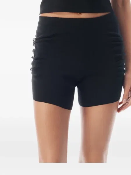 Pantaloni scurți Alexander Wang cu imagine negru