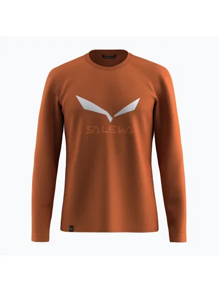 Tricou cu mânecă lungă Salewa maro
