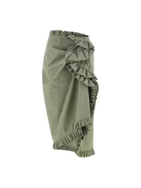 Spódnica midi Dries Van Noten do kolan zielona