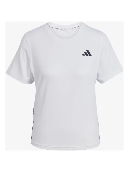 Koszulka z krótkim rękawem adidas Train Essentials Workout 3 bandas blanco XS biała