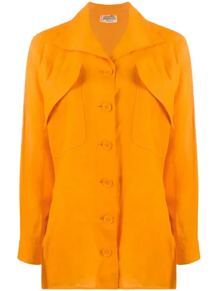 Košile Hermès Pre-owned oranžová