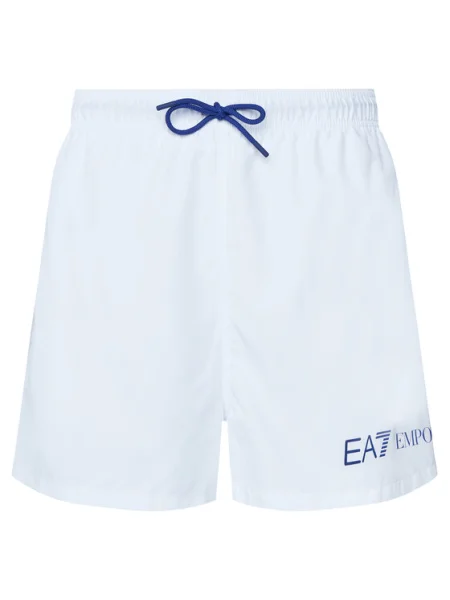 Emporio Armani Pantaloni scurți pentru înot alb
