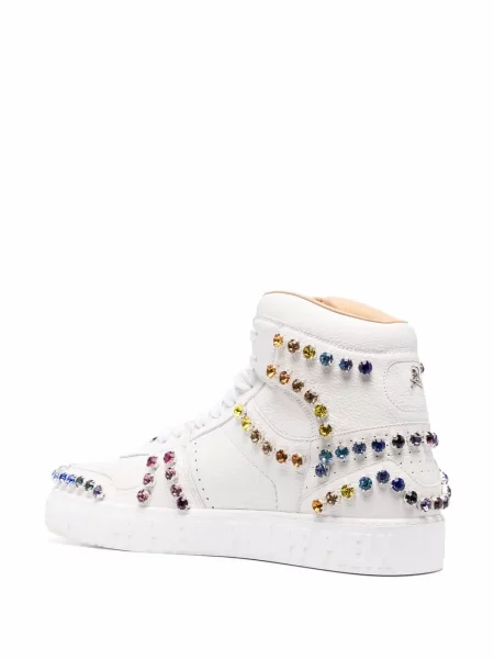 Křišťálové tenisky Philipp Plein bílé