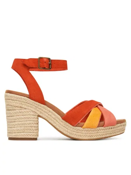 Эспадрильи Toms с ремешками красные