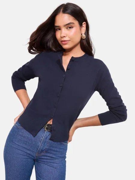 Friends Like These Geacă tricotată bleumarin