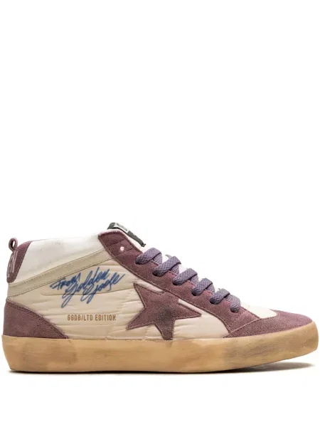 Sneakerși Golden Goose Mid Star alb
