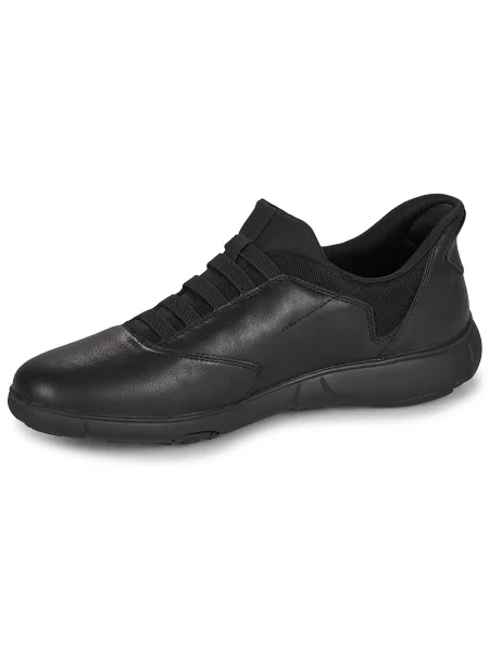 Sneakerși Geox din piele negru