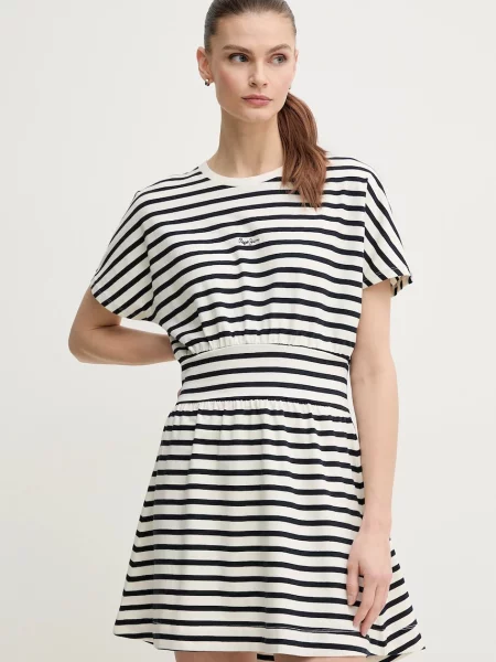 Pepe Jeans rochie din VANIA marin mini evazati albastru