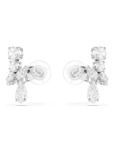 Kolczyki Swarovski szare