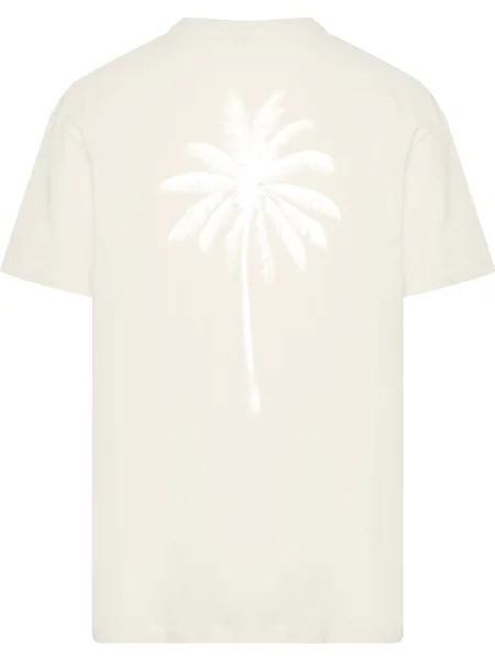 Mister Tee Tricou Under The Palm Trees nisipiu alb
