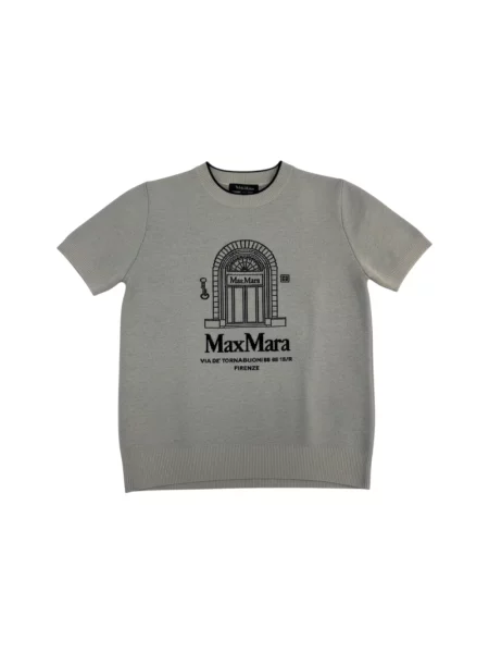 Sweter Max Mara wełniany szary