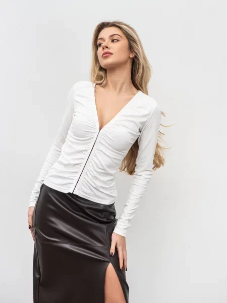 Лонгслів Romashka Кліо молочний віскоза/нейлон