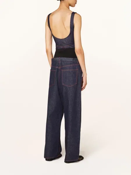 Alaïa Paris Body Jeansowe blau granatowy