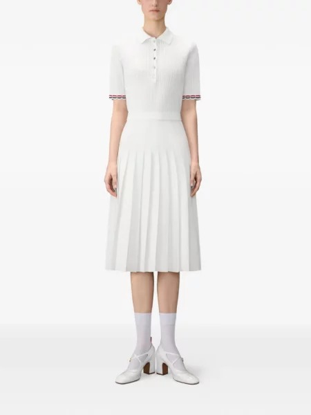 Rochie midi Thom Browne alb