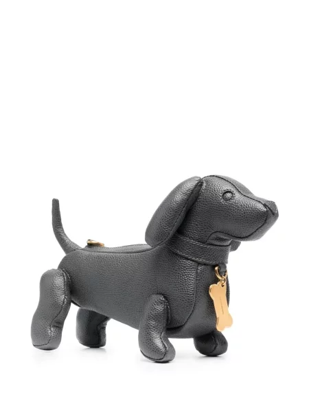 Geantă de mână Thom Browne din piele negru